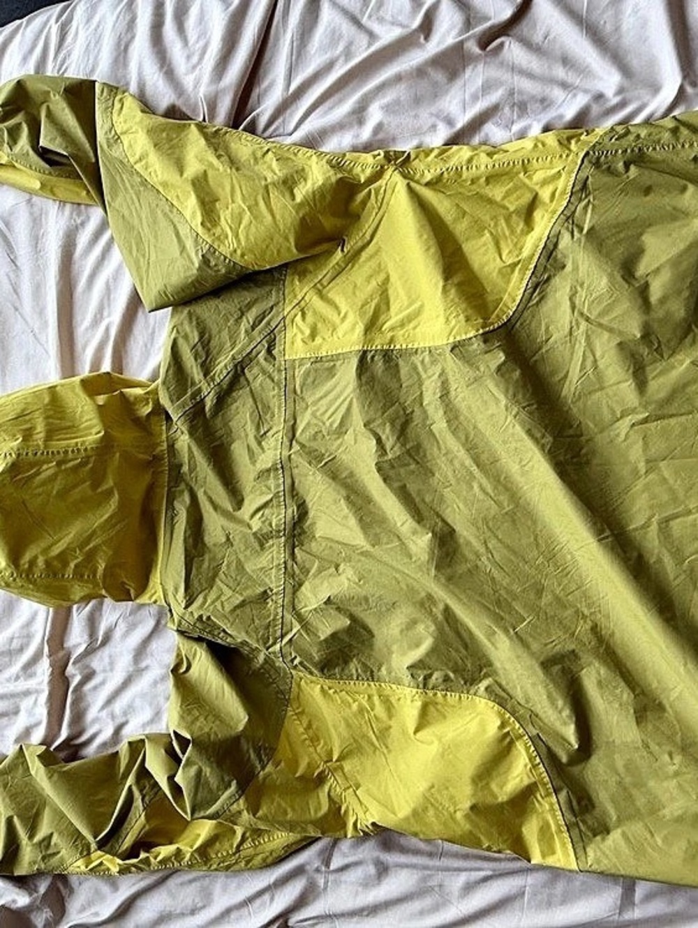 Columbia Titanium Omni-Tech Waterproof Jacket Yellow & Green XL